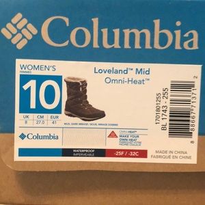 Columbia woman snow boots
